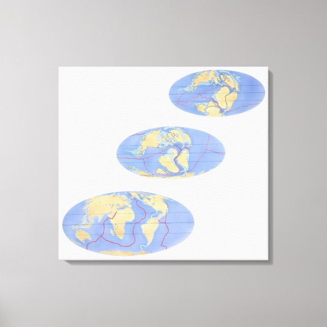 Series of Illustrations of Earth Canvas Print (Front)