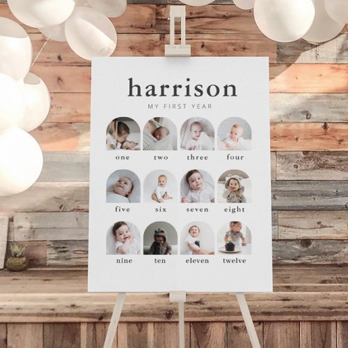 Serif Arches 1st Year Photo Collage Foam Board