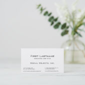 Serif Bank Gothic Template Business Card (Standing Front)