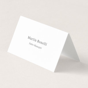 Serif Font Classical Simple Professional Linen Business Card