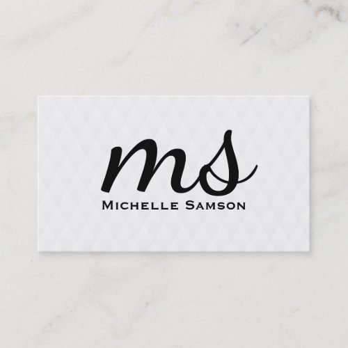 Serif  Monogram Business Card