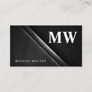 Serif Monogram Monogram Business Card