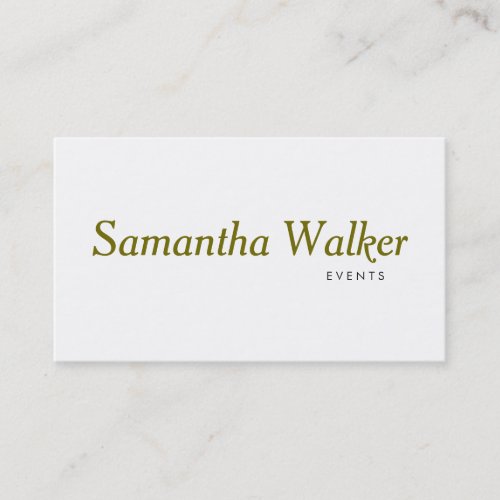 Serif Type Business Card