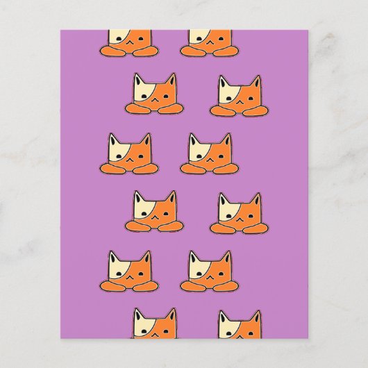 Serious cats on purple (Front)
