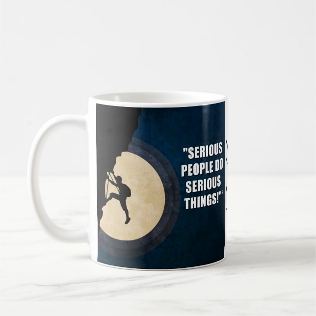 "Serious" Coffee Mug (Left)