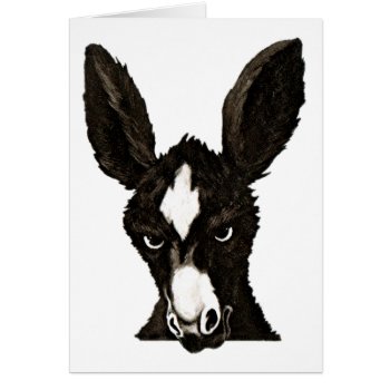 Serious Donkey-write Your Own Witty Text by GoodThingsByGorge at Zazzle