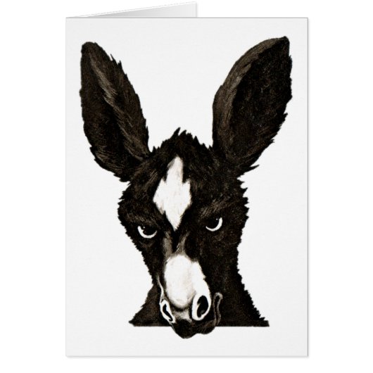Serious Donkey-Write Your Own Witty Text (Front)