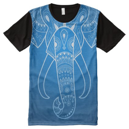 Serious Elephant Two - All-Over Printed T-Shirt