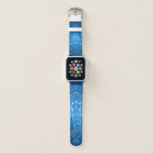 Serious Elephant Two -  Blue Apple Watch Band