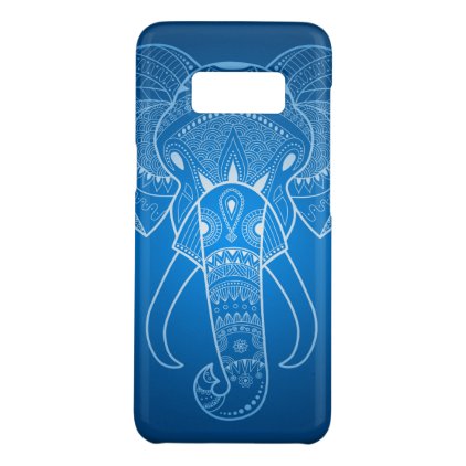 Serious Elephant Two - Blue Samsung Galaxy S8 Case