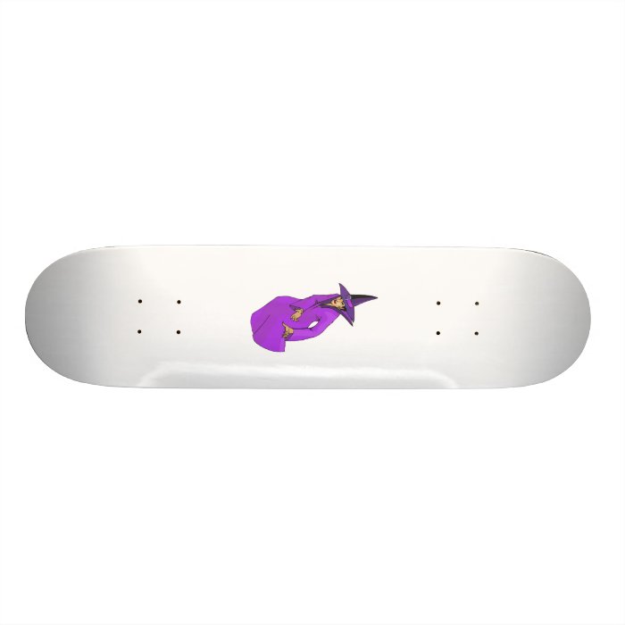 Serious Evil Purple Witch Custom Skate Board