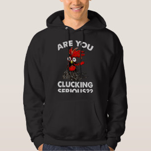 Serious Farmer Chicken Hoodie