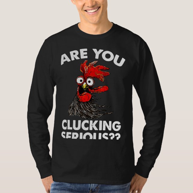 Serious Farmer Chicken T-Shirt (Front)