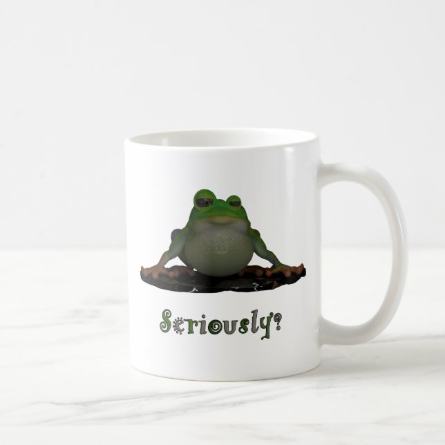 Serious Frog Coffee Mug (Right)