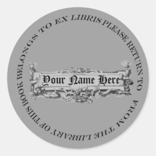Serious Looking but Slightly Silly Bookplate