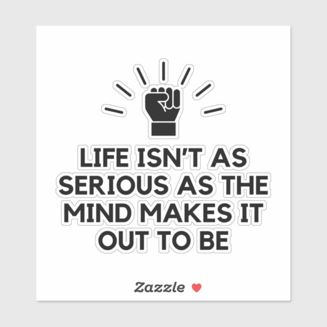 Serious mind sticker (Sheet)