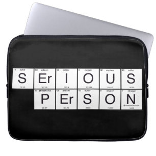 Serious Person Laptop Sleeve