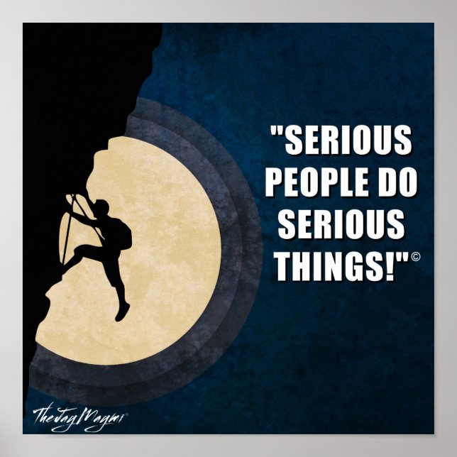 "Serious" Poster (Front)