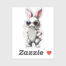 Serious Rabbit with Sunglasses Vinyl