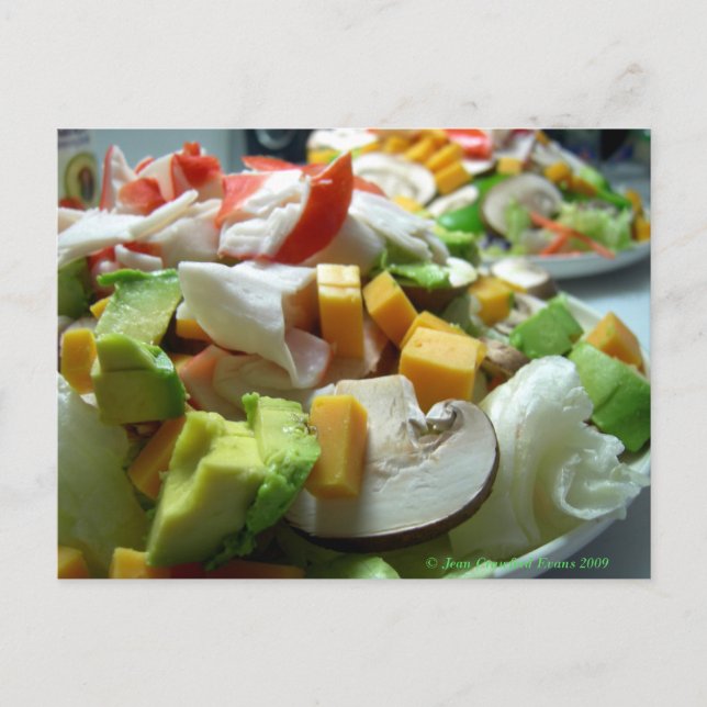 Serious salad postcard (Front)