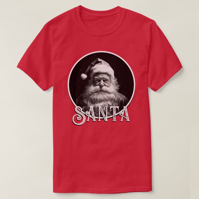 Serious Santa Funny Christmas T-Shirt (Design Front)