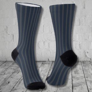 Serious Socks dark blue stripes