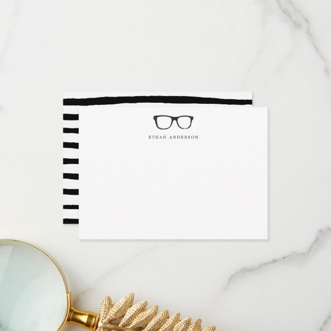 Serious Spectacles | Funny Blank Notes (Front/Back In Situ)
