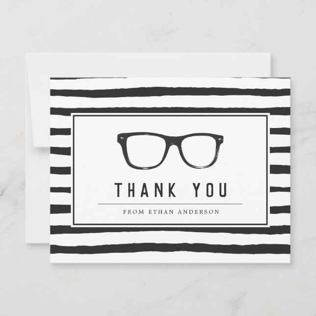 Serious Spectacles | Funny Customized Thank You Card (Front)