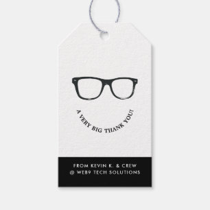 Serious Spectacles Minimal Thank You Smile Gift Tags