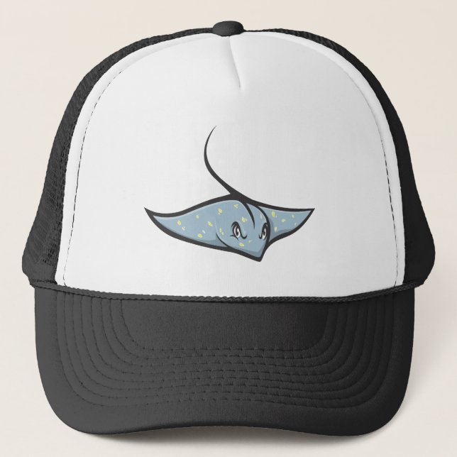 Serious Stingray Fish Trucker Hat (Front)