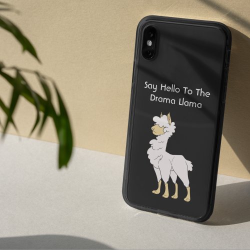 Serious White Curly Haired Llama iPhone 11 Case