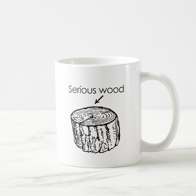 SERIOUS WOOD COFFEE MUG (Right)