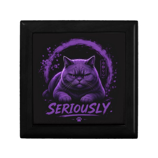 Seriously Cat Gift Box (Front)