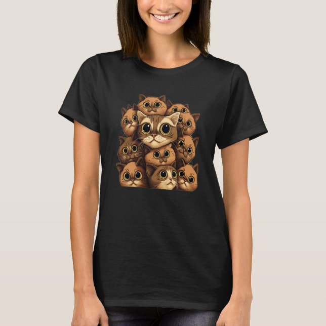 Seriously Cute Pile Of Cats And Kittens  4 T-Shirt (Front)