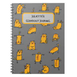 Seriously Funny Yoga Cats Notebook