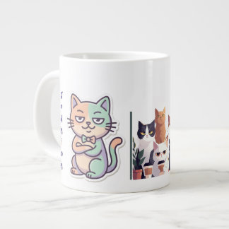 Seriously? Low energy Hight Judgment cat Giant Coffee Mug