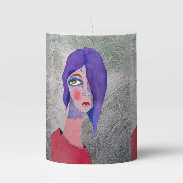 "Seriously?" Pillar Candle (Front)