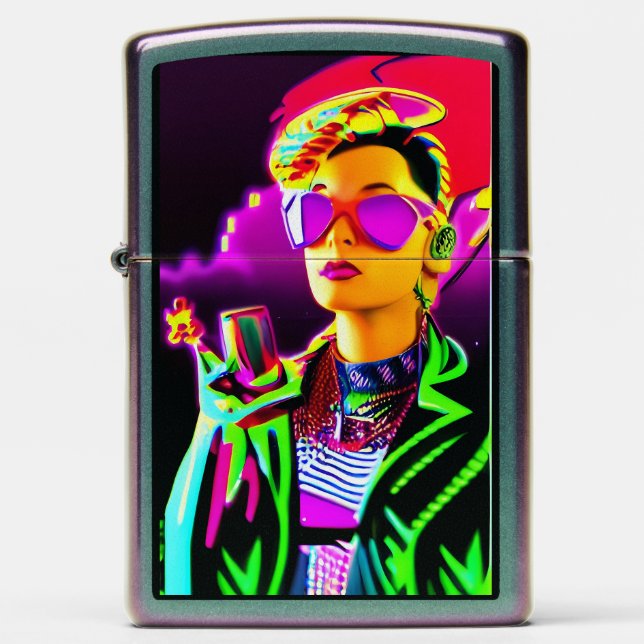 Seriously Saturated Zippo Lighter (Front)