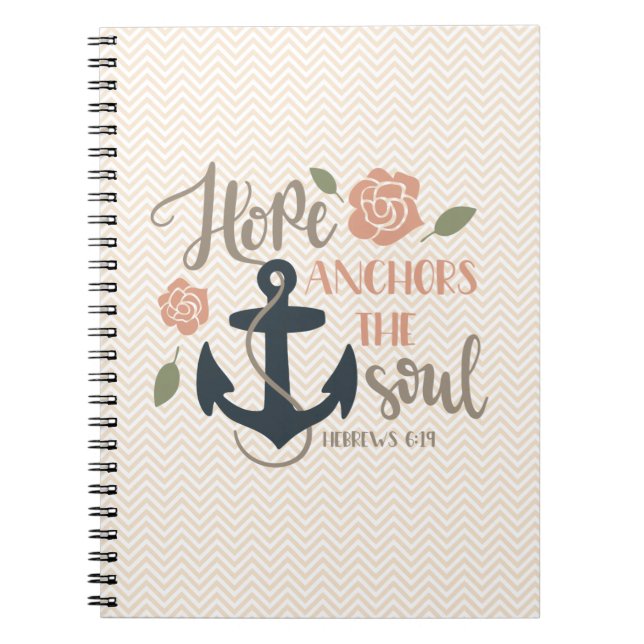 Sermon Notes: Hope that anchors the soul. Notebook (Front)