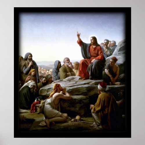 Sermon On The Mount Biblical Poster