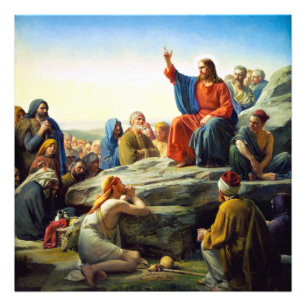 Sermon on the Mount by Carl Bloch Photo Print
