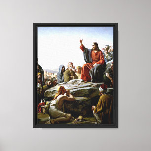 Sermon on the Mount - Carl Bloch painting Canvas Print