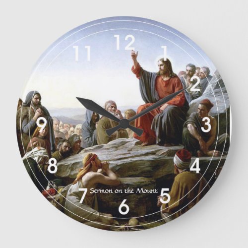 Sermon on the Mount Large Clock