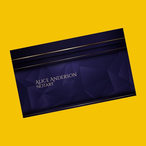 Seroius dark blue elegant professional premium business card