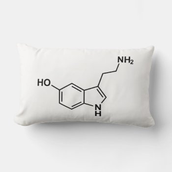 Serotonin Chemical Formula Science Symbol Elements Lumbar Pillow by tony4urban at Zazzle