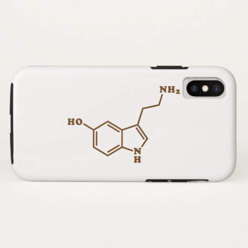 Serotonin Molecular Chemical Formula iPhone XS Case