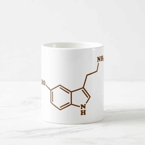 Serotonin Molecular Chemical Formula Coffee Mug