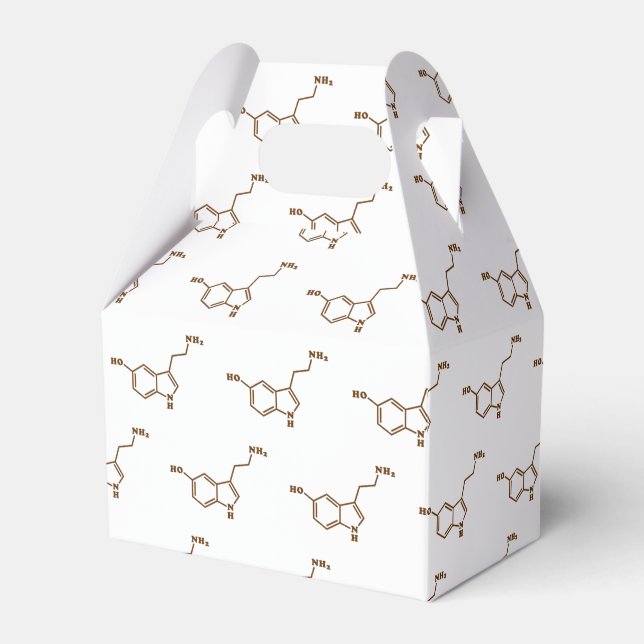 Serotonin Molecular Chemical Formula Favor Boxes (Front Side)