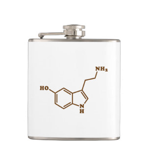Serotonin Molecular Chemical Formula Flask