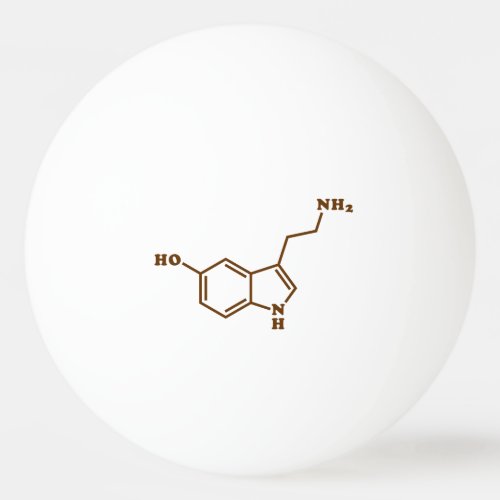 Serotonin Molecular Chemical Formula Ping Pong Ball